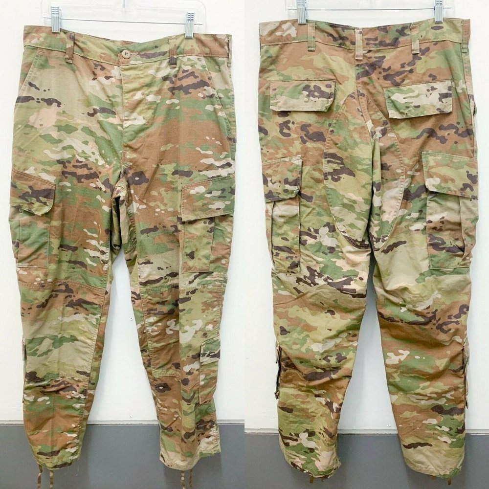 SERKET Camo Military Cargo Pants Button Fly Size M